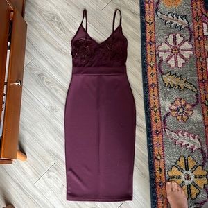 Missguided fitted Midi dress